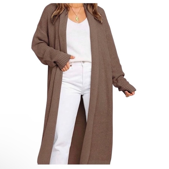 Lillusory Brown maxi cardigan - Picture 4 of 8
